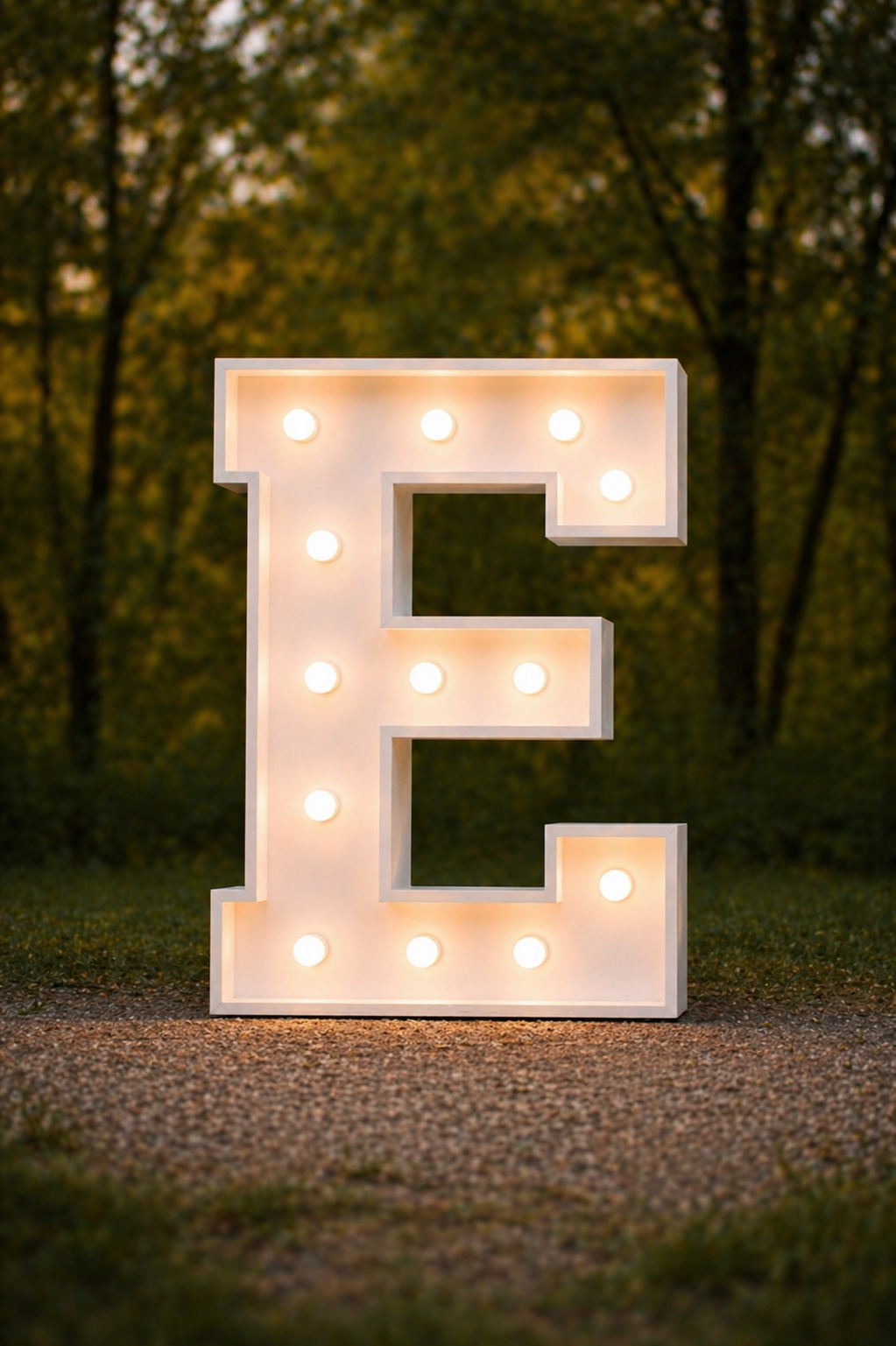 4' Handcrafted Wooden Marquee Light Letters - Image 2